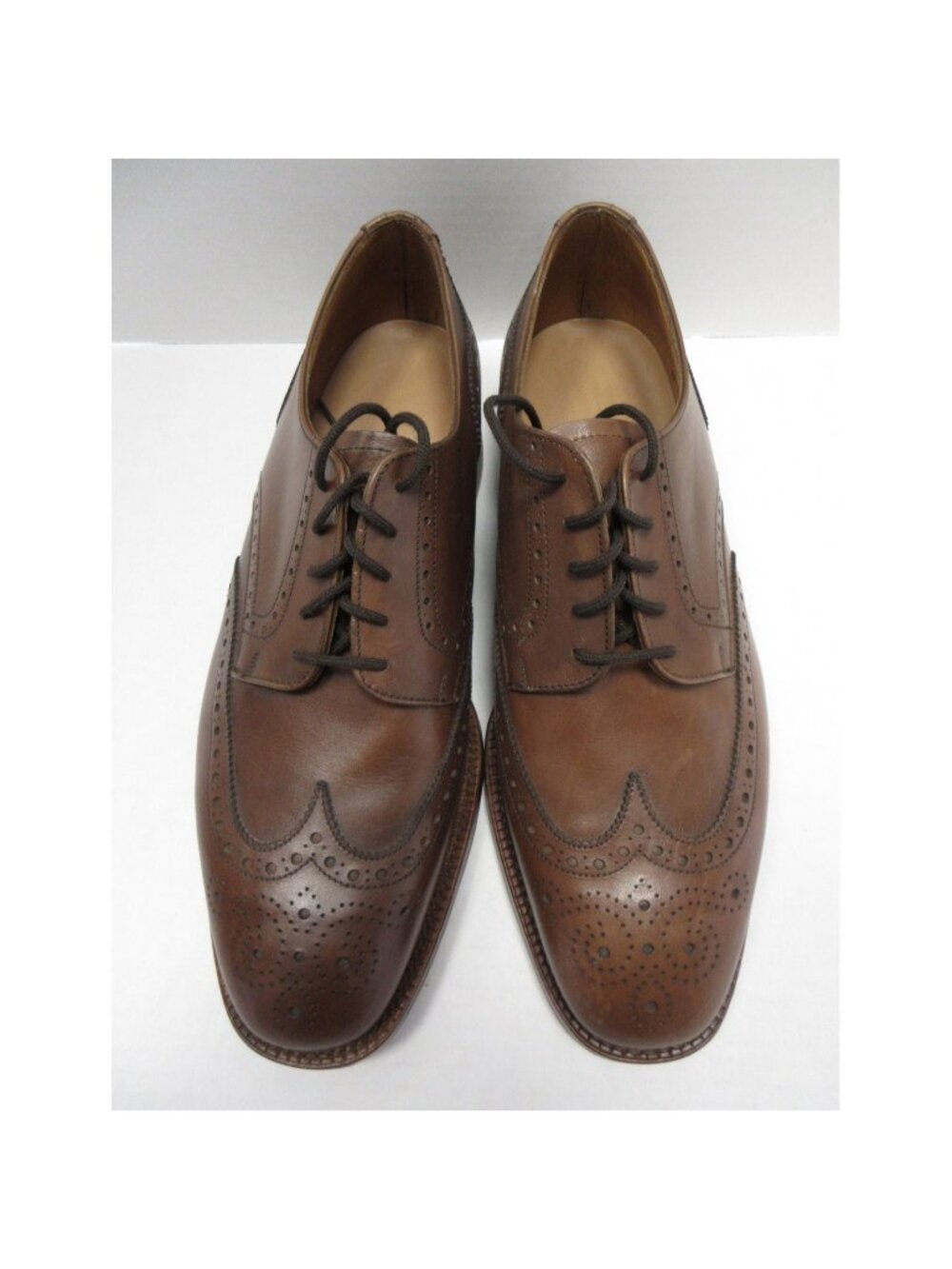 Stetson Shoes 11 D Leather Brogue Wingtip Lace Up Made In England